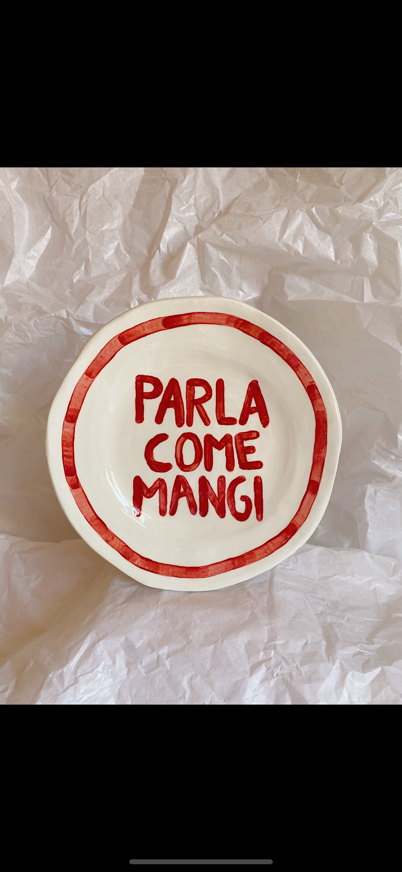 piatto PARLA COME MANGI